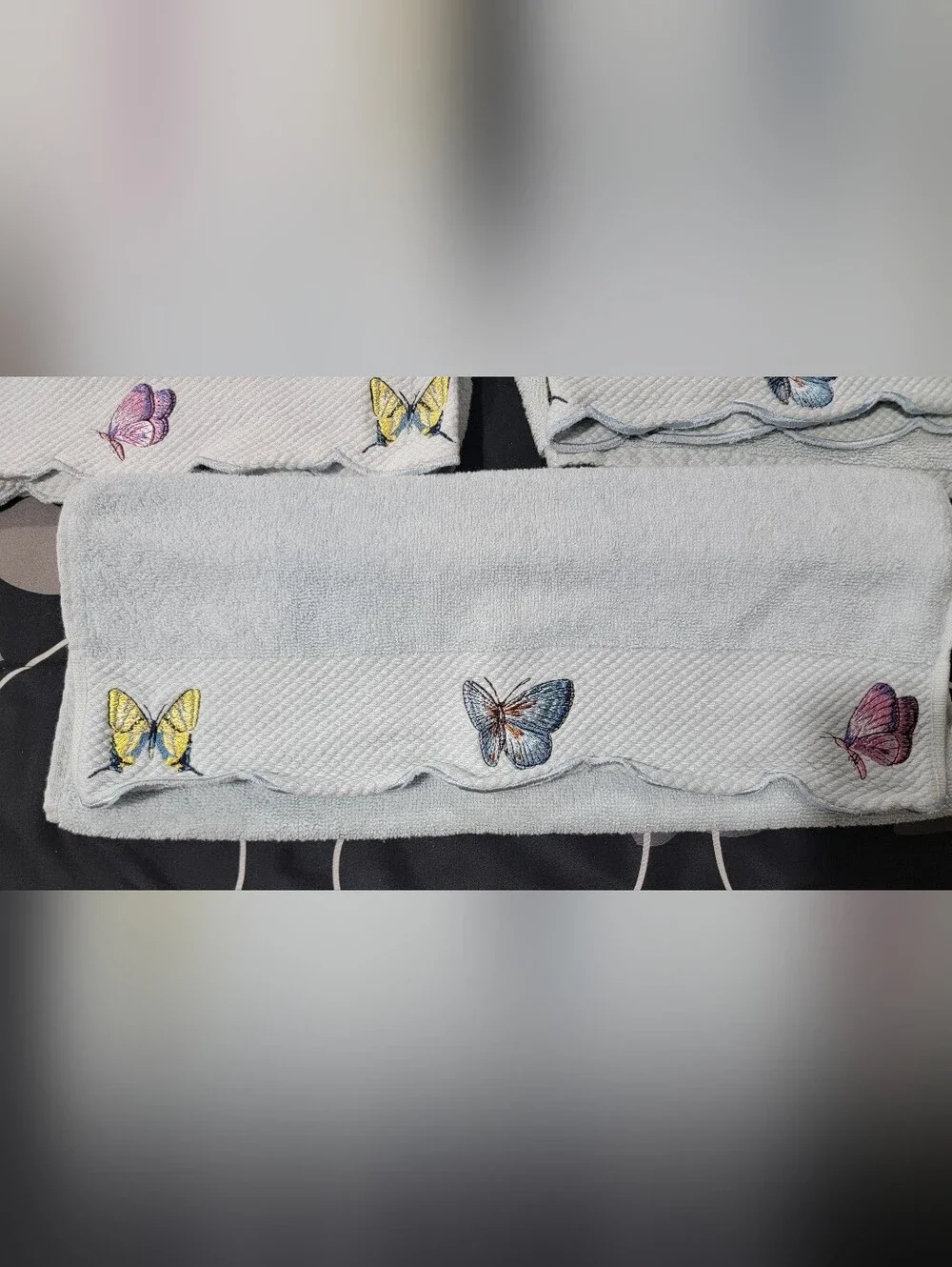 Lenox Butterfly Meadow Shower Curtain & Towel Set